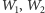 W,W 1 2 