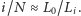 |i/N≈ L /L . 0 i 