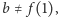 |b≠ f (1), 