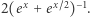 |2(ex + ex~2)−1. 