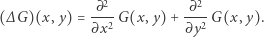 ∂2∂2 )(x,y)=2G(x,y)+2G(x,y). (∆G ∂x∂y 