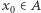 |x0∈ A