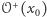 𝒪+(x0) 