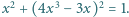 | 2 3 2 x + (4x − 3x) = 1. 