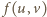  f(u, v) 