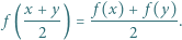  f (x-+-y) = f(x)-+- f(y). 2 2 