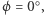 |ϕ= 0○, 