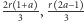 2r- 1+a-, r 2a− 1 3 3 