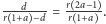  --d---- r 2a−1- |r 1+a −d = r 1+a .