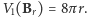 V1(Br) = 8πr. 
