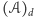 (𝒜)d 
