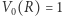 |V0(R) = 1 