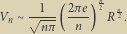  n V --1- - 2πe 2 R n2. n nπ n 