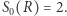 S0(R) = 2.