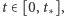 t ∈[0,t∗],