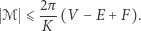  ℳ ⩽ 2π-(V −E + F). K 