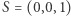 |S = (0,0,1) 