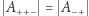  A++ − = A −+ 