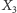 | X3 