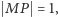  MP = 1, 