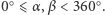|0○⩽ α,β < 360○. 