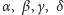 |α,β ,γ,δ 