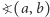 ?(a, b) 