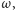ω, 