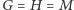 G = H = M 