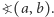 ?(a, b). 