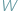 W 