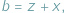 b = z + x; 