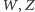 |W,Z 