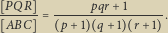 -PQR-- ----pqr---1----- ABC p 1 q 1 r 1 . 