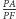 PA |-- PF 