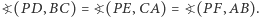 ,BC)=?(PE,CA) ?(PD