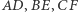 ,BE,CF |AD 