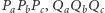 PaPbPc, | QaQbQc 