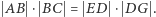 B ⋅ BC = ED ⋅ DG . A 