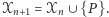 |𝒳n+1 = 𝒳n ∪ {P}. 