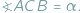 ?ACB = ﬀ: 