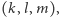 (k, l,m), 