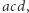 |acd, 