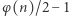 φ(n)/2 − 1 