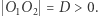 | O1O2 = D > 0. 