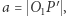 |a = O P ′ , 1 