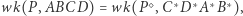 wk(P ,ABCD) 