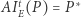 AIt (P ) = P ∗ E