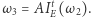  t |ω3 = AI E(ω2). 
