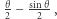 |θ sinθ 2− 2 ,